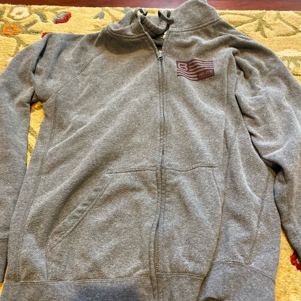 Brute strength zip up hoodie